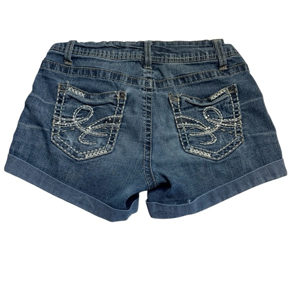 BUNDLE of Wallflower Jean Shorts 3 Size 3 Jrs Blue Denim Short Shorts Trio Set - Picture 3 of 16